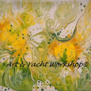 Original Abstract Flower Painting