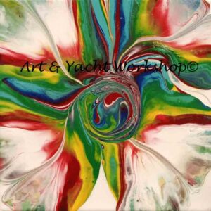 Original Energetic Rainbow Painting