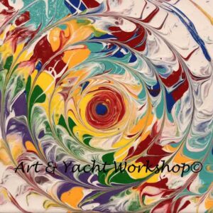 Original Energetic Rainbow Painting