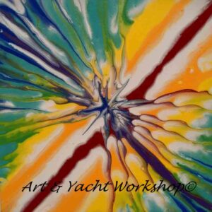 Original Energetic Rainbow Painting